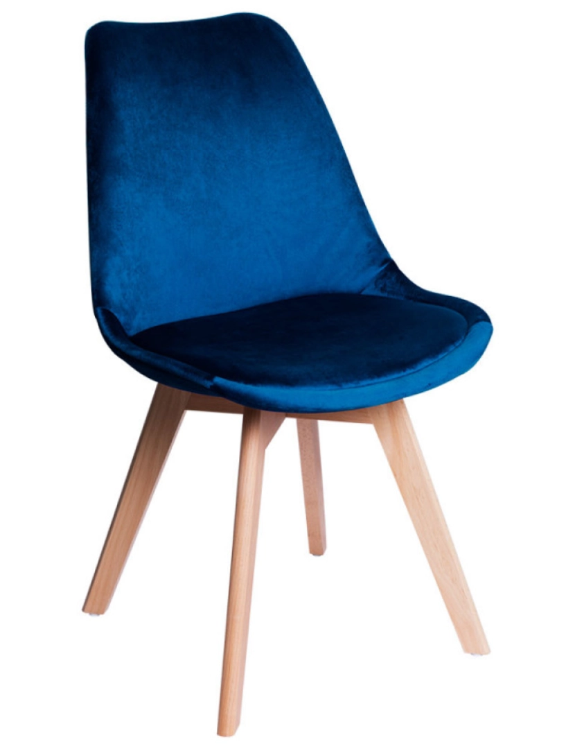 imagem de Pack 2 Cadeiras Synk Veludo - Azul médio2