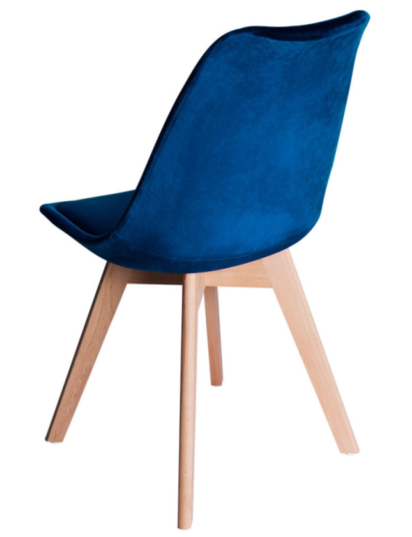 imagem grande de Pack 4 Cadeiras Synk Veludo - Azul médio4