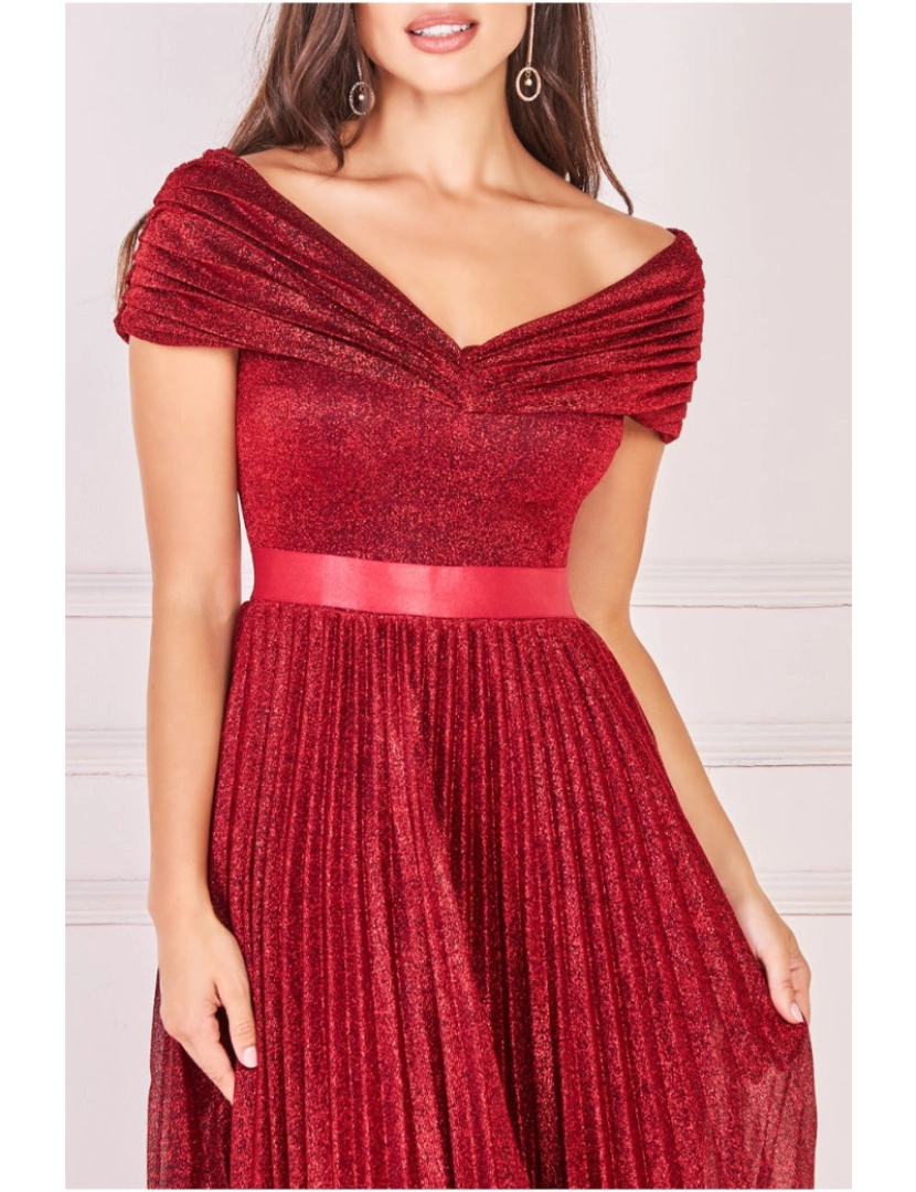 imagem de Bardot saia plissada Maxi3