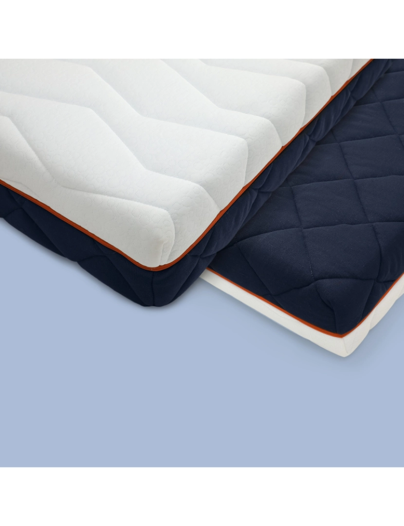 imagem de Colchão de Casal 160 x 190 Waterfoam 100% fabricado em Itália | Apoio ergonómico e ortopédico | Alta respirabilidade com Sistema AirFoam | Removível2