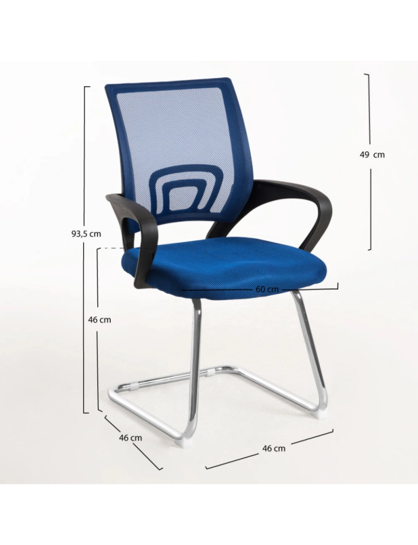 imagem de Cadeira Confidente Midi - Azul2