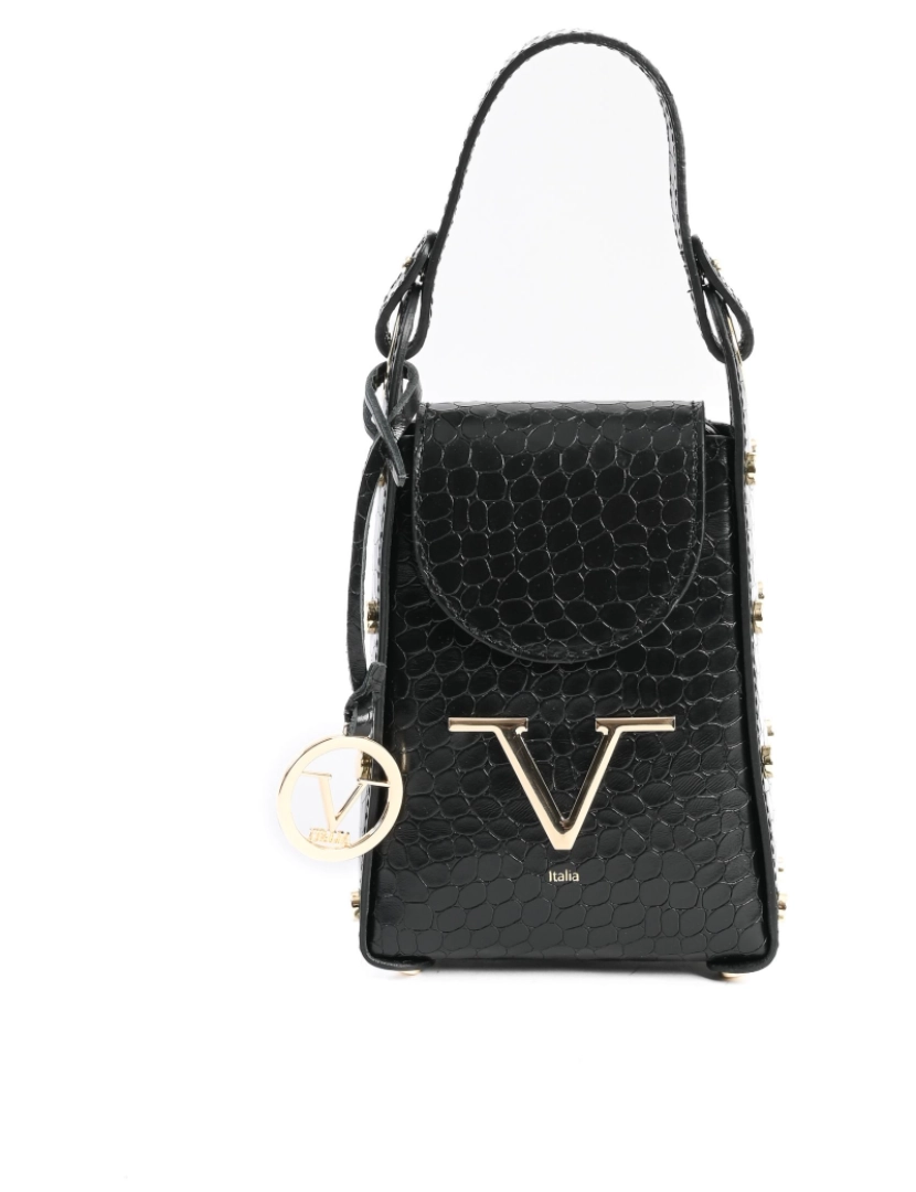 V Italia By Versace Abbigliamento Sportivo Srl - V Italia Womens Mini Saco preto V16-Coc-Blk
