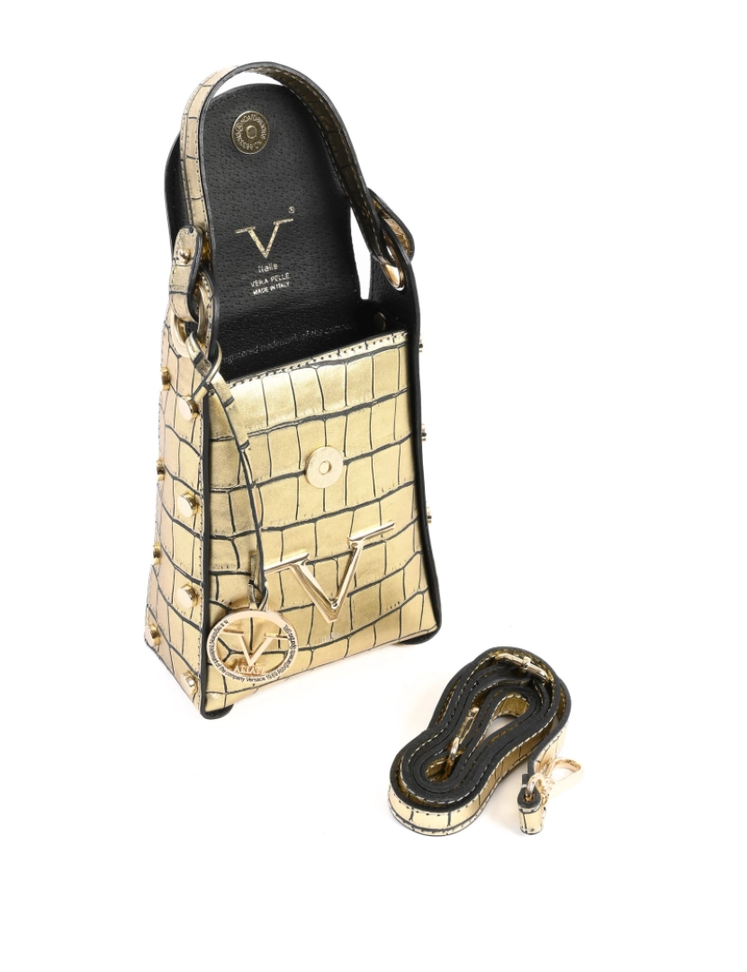 imagem de V Italia Womens Mini Bolsa de Ouro V16-Coc-Gld4