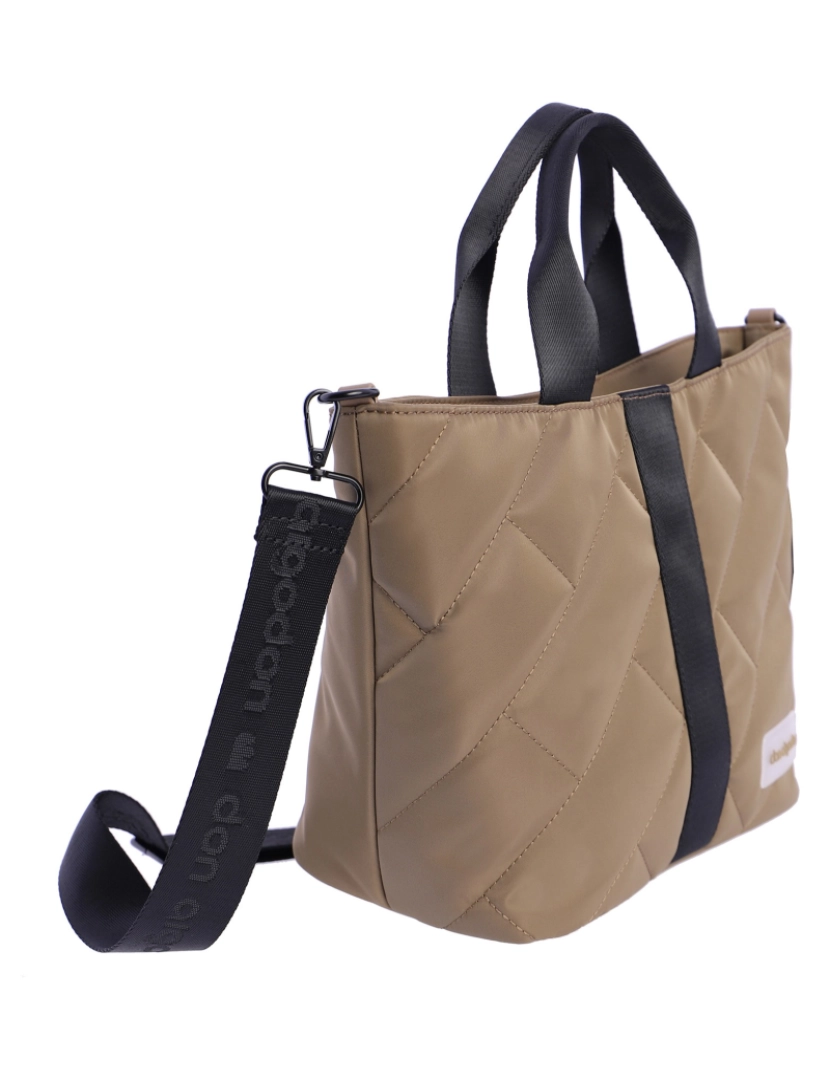 imagem de Bolsa Mulheres Don Algodon Brisa têxtil marrom com Cremallera2