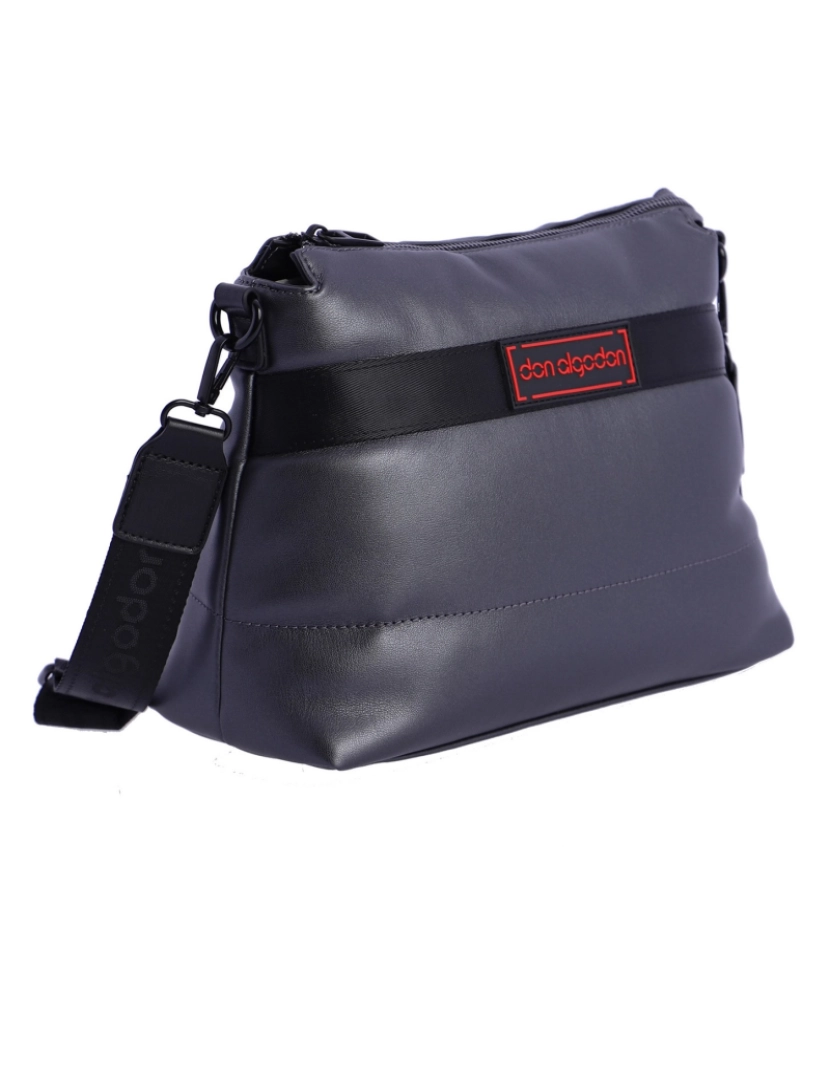 imagem de Bolso Bandolera para mulheres Don Algodon Rubí Preto Têxtil com Cremallera2