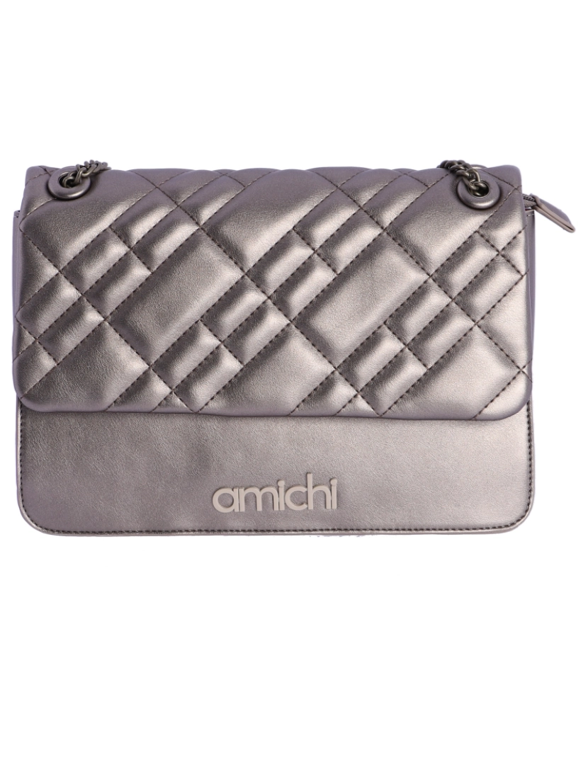 imagem de Bandolera saco para mulher Amichi April couro sintético com sola e zíper1