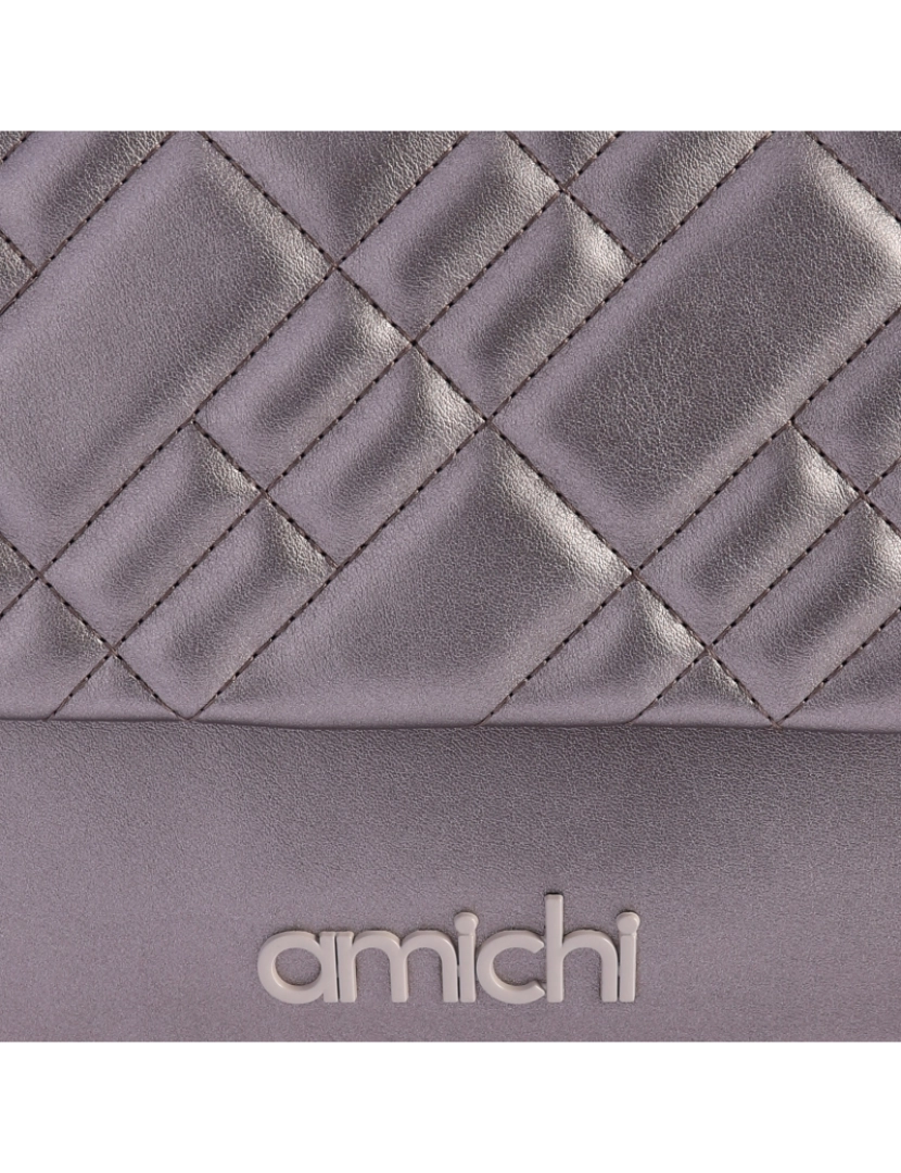 imagem de Bandolera saco para mulher Amichi April couro sintético com sola e zíper5
