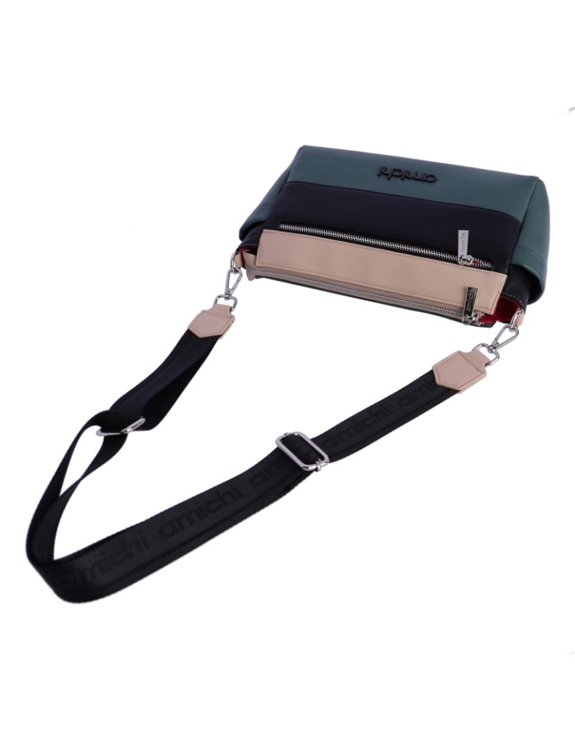 imagem de Bandolera saco para mulher Amichi Alegria sintética com Cremallera4