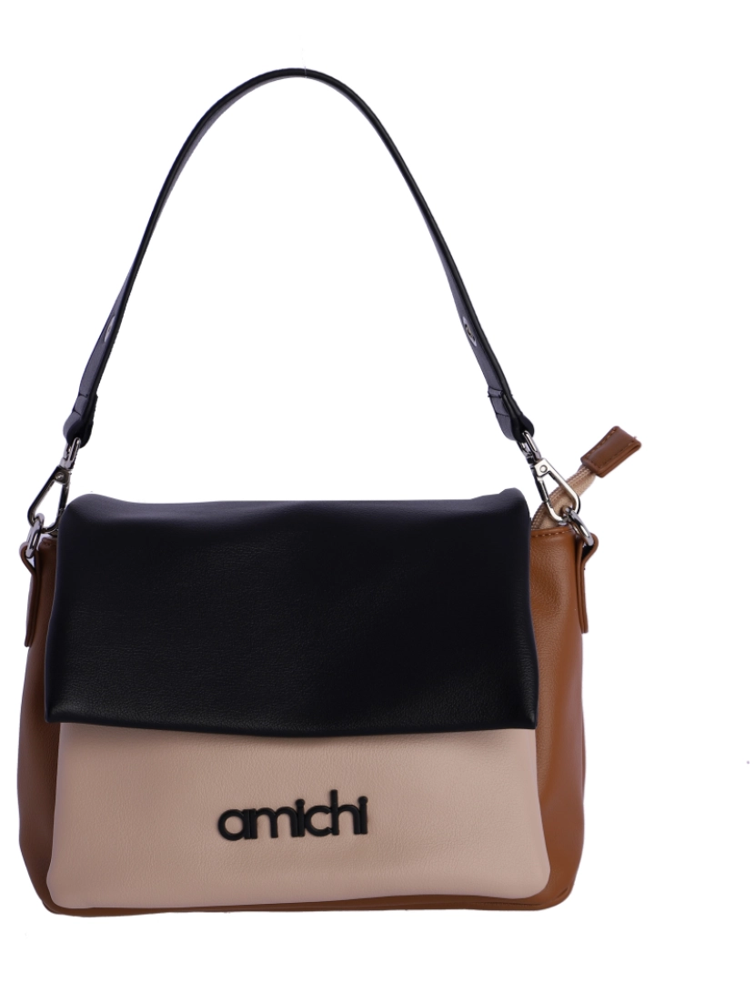 Amichi - Bolsa de ombro feminina Amichi Synthetic Alegria com Cremallera
