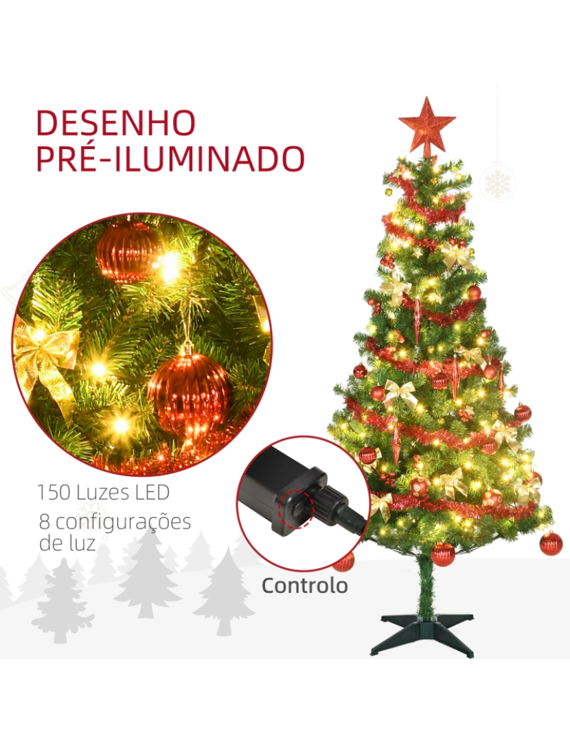 imagem de Árvore de Natal Ø86x180cm cor verde 830-770V91GN5