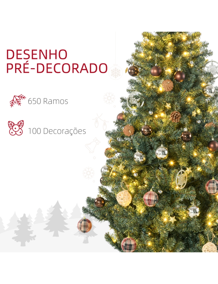 imagem de Árvore de Natal Ø106x180cm cor verde 830-771V91GN6
