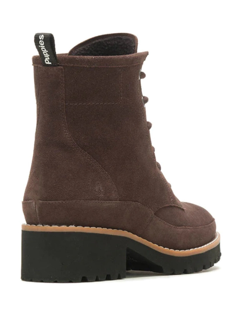 imagem de Amelia Lace Boot Dark Brown Suede4
