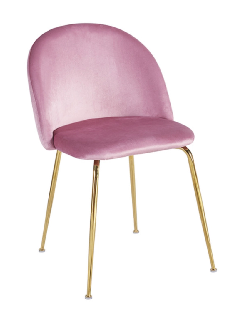 imagem de Cadeira Golden Dalnia Veludo - Rosa1