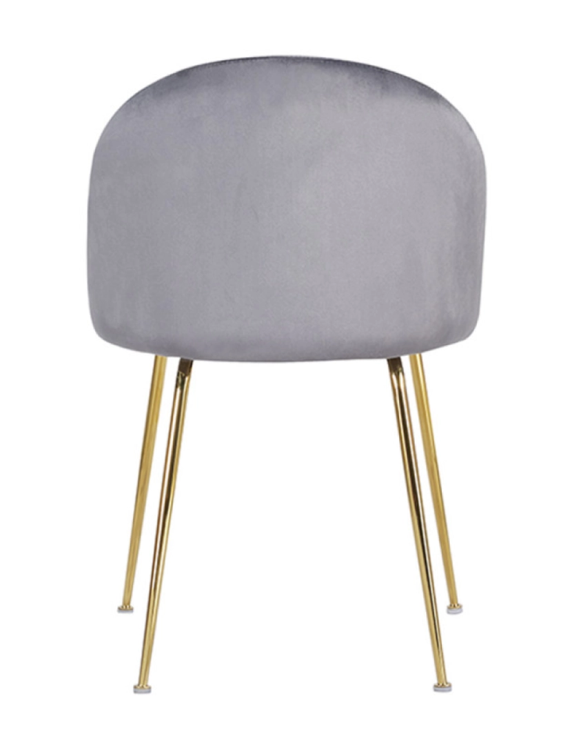 imagem de Cadeira Golden Dalnia Veludo - Cinza escuro3