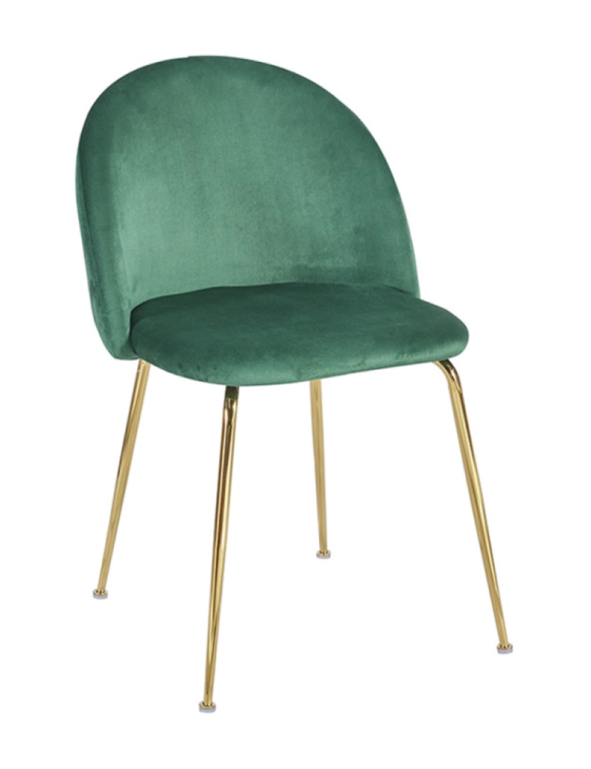Presentes Miguel - Cadeira Golden Dalnia Veludo - Verde
