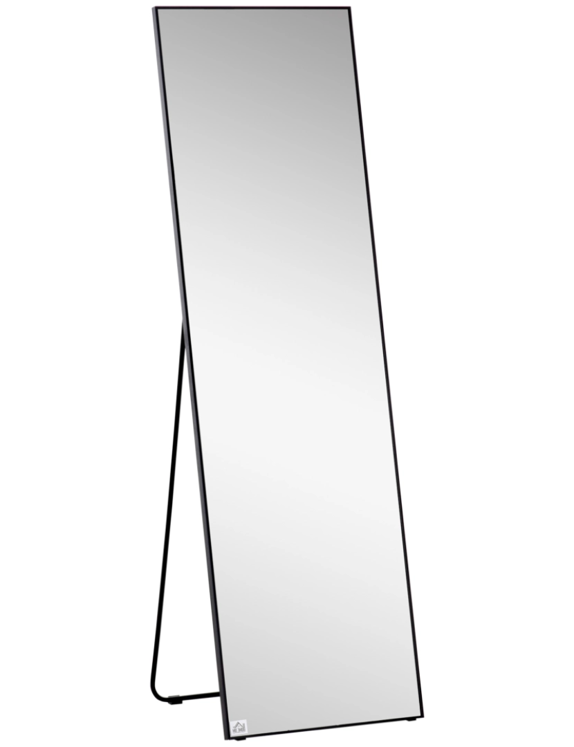 Homcom - Espelho de Pé 50x161,5x2cm cor preto 831-387
