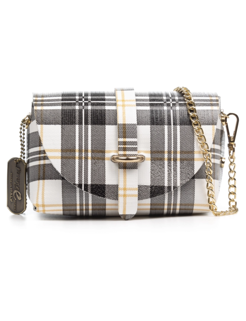 FIRENZE ARTEGIANI Bolsa de ombro feminina Aurora. Couro Ruga