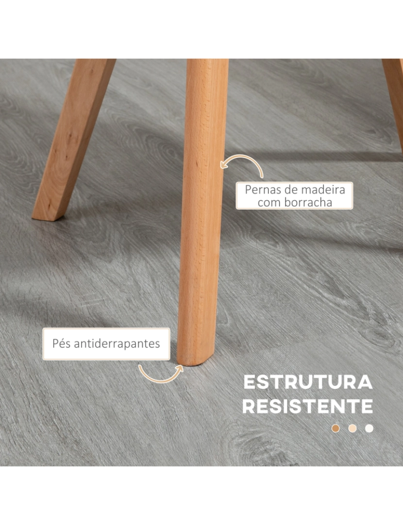 imagem de Cadeiras Sala de Jantar 58x60x82cm cor cinza claro 835-918V00GY6