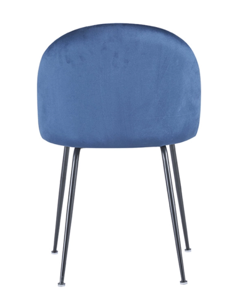 imagem de Pack 4 Cadeiras Black Dalnia Veludo - Azul3