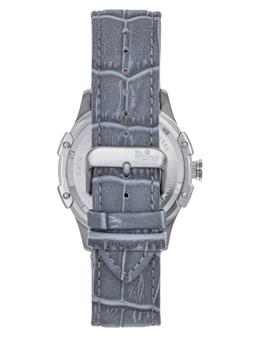imagem de Relógio Semi-Esqueleto Automático Reign Solstice - Cinza/Azul3