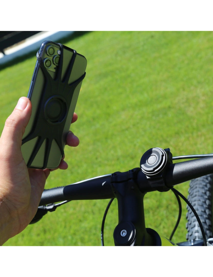 imagem de Suporte de Telefone Destacável para Bicicleta TELLUR Bph100 4-6,5 Preto1