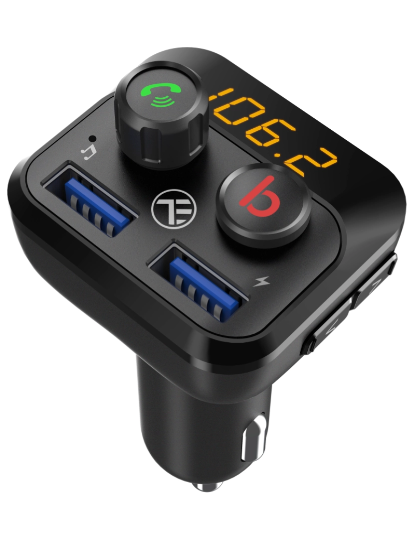 imagem de Transmissor FM Bluetooth para carro Tellur FMT-B8, preto1