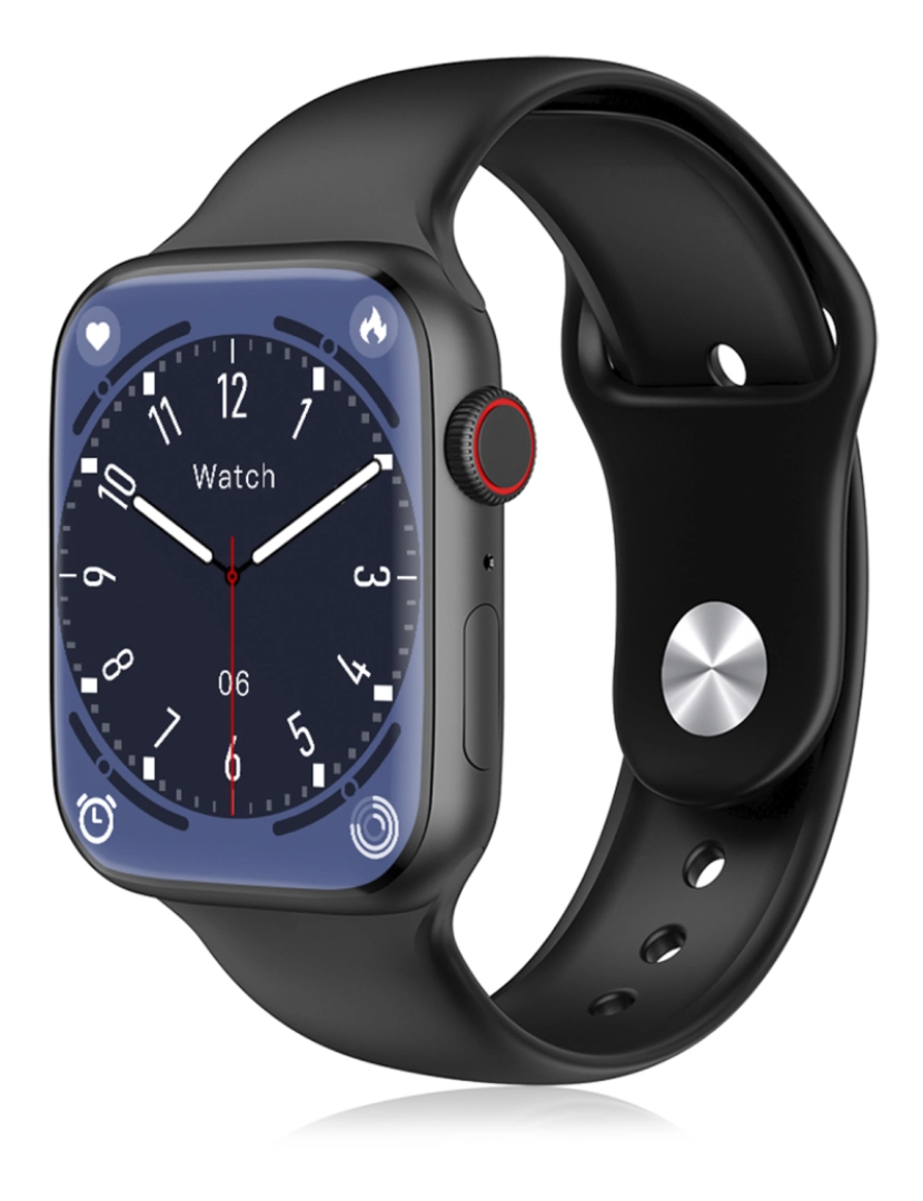 imagem de DAM  Smartwatch W29 Max com tela 2.1 e modo sempre ligado. Monitor cardíaco 24h, O2 no sangue, notificações de aplicativos. 4,8x1,1x3,9cm. Cor preta9