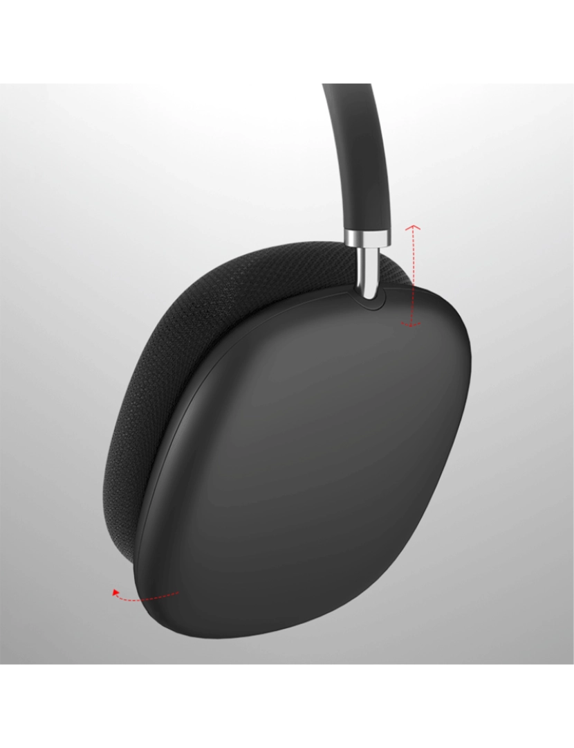 imagem de DAM Fones de ouvido Blueooth sem fio  P9, ergonômicos. Inclui cabo jack de 3,5 mm. Cor azul4