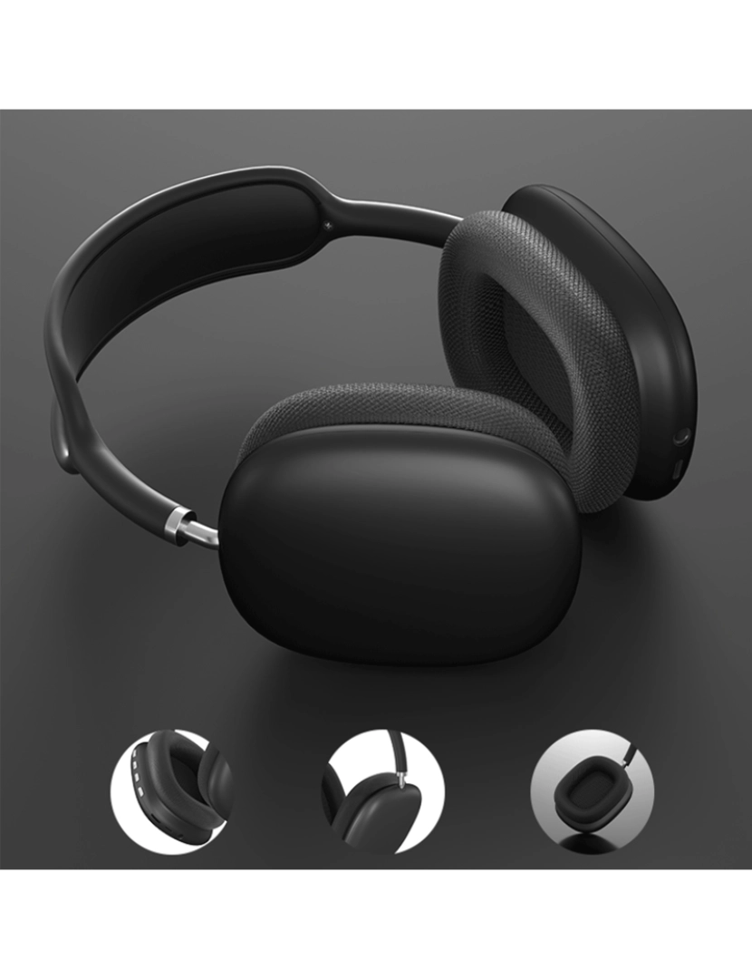 imagem de DAM Fones de ouvido Blueooth sem fio  P9, ergonômicos. Inclui cabo jack de 3,5 mm. Cor verde2