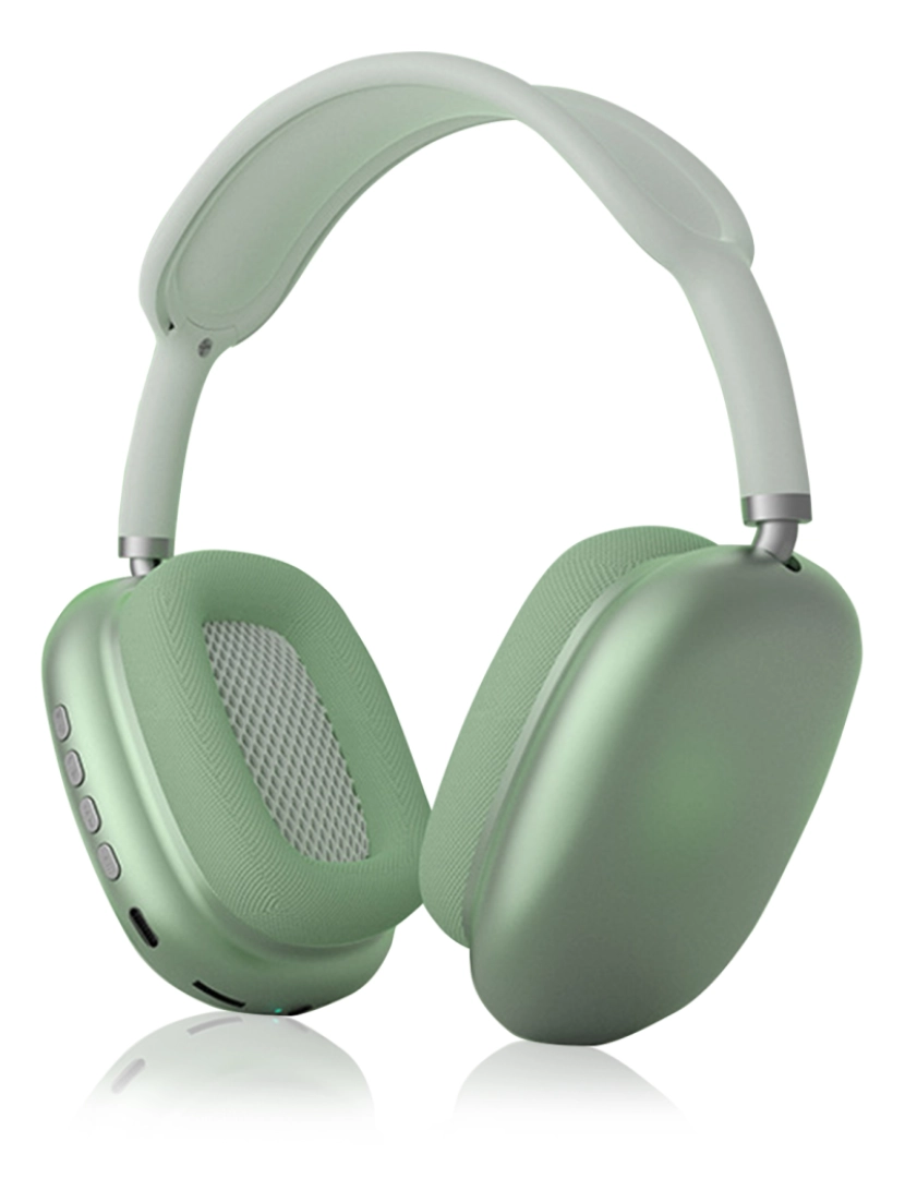 imagem de DAM Fones de ouvido Blueooth sem fio  P9, ergonômicos. Inclui cabo jack de 3,5 mm. Cor verde9