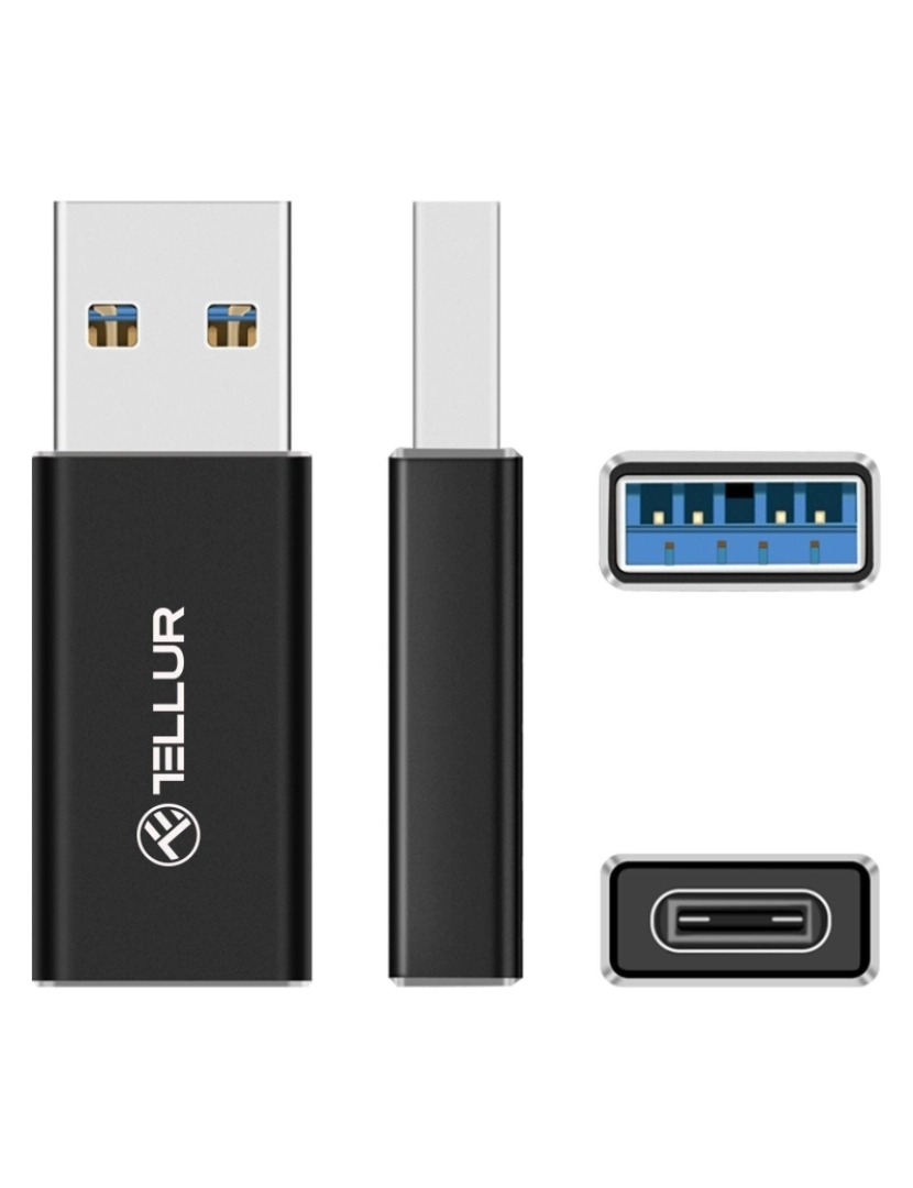 imagem de Cabo de dados transparente Tellur USB-C para Lightning, PD27W, 1m, preto1