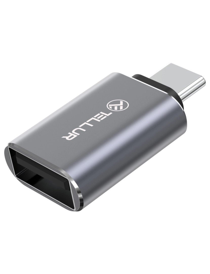 imagem de Cabo de dados transparente Tellur USB-C para USB-C, PD60W, 1m, preto1