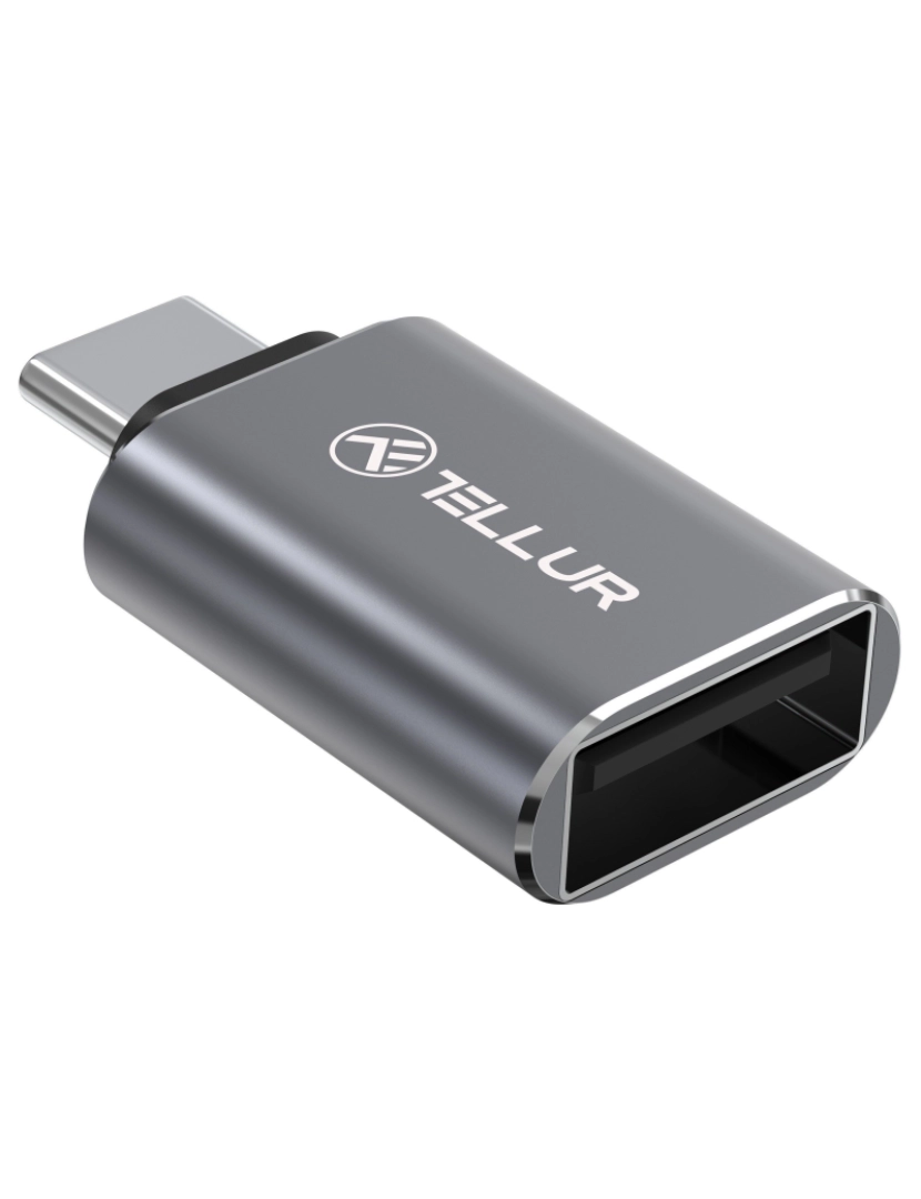 imagem de Cabo de dados transparente Tellur USB-C para USB-C, PD60W, 1m, preto2