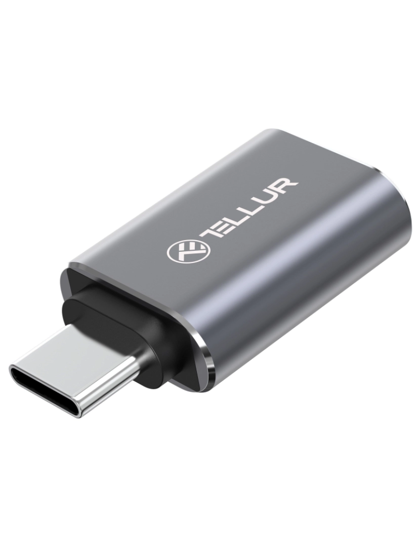 imagem de Cabo de dados transparente Tellur USB-C para USB-C, PD60W, 1m, preto3