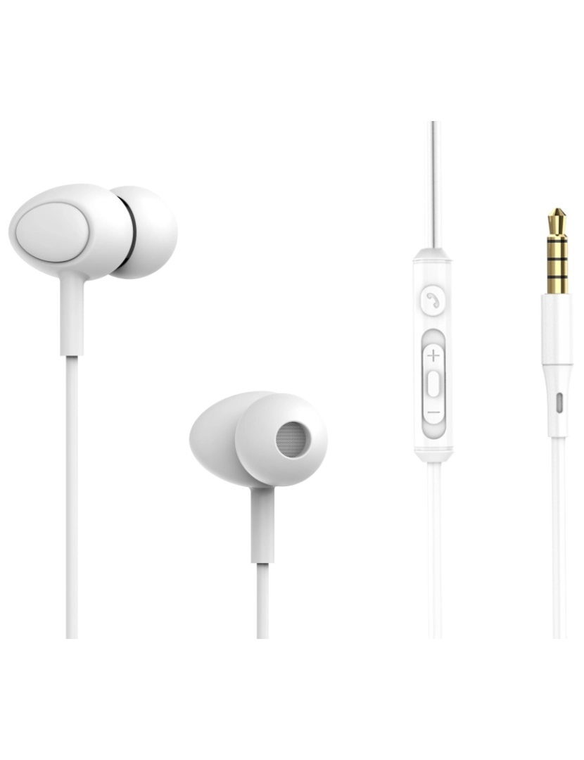 Tellur - Auriculares com Fio Tellur Basic Gamma com Microfone Branco