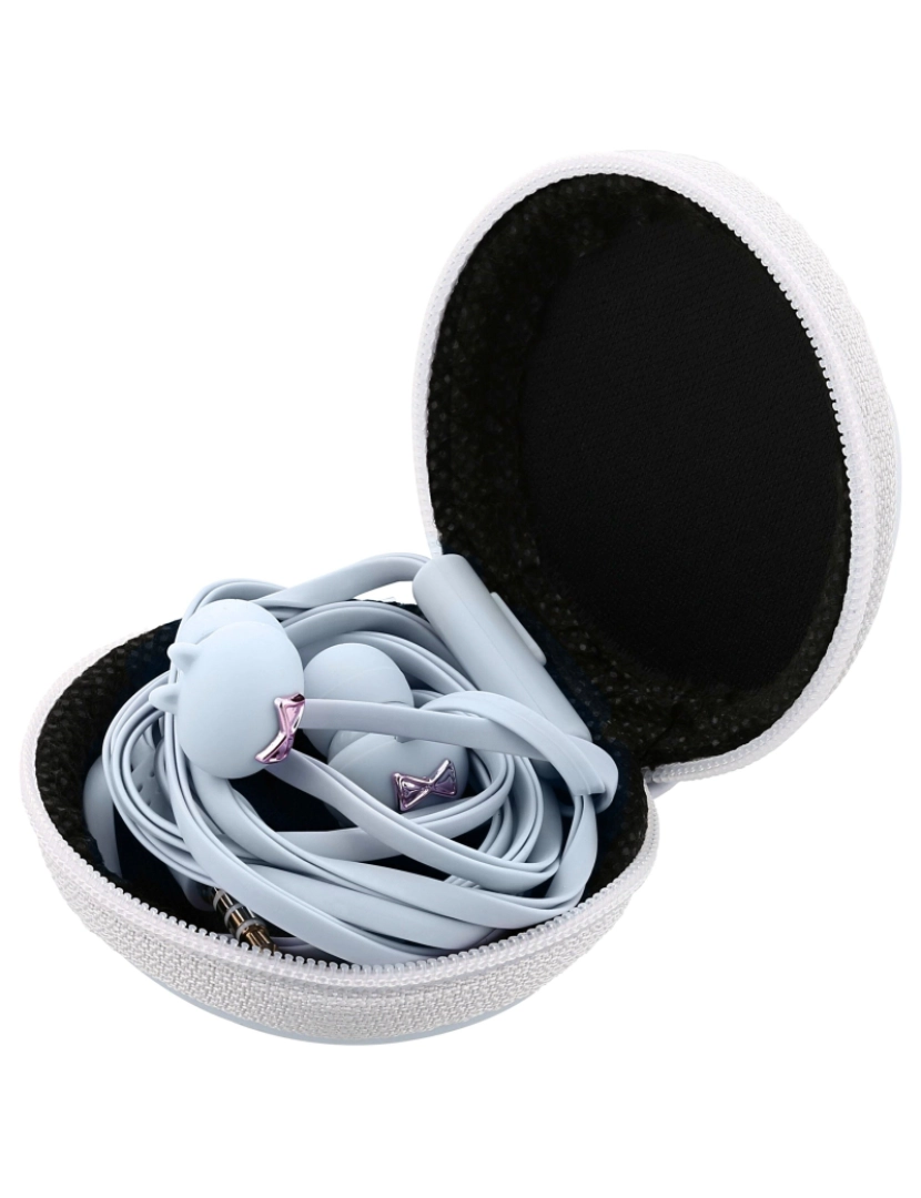 imagem de Auriculares Tellur Pixy Estojo de Transporte Azul4