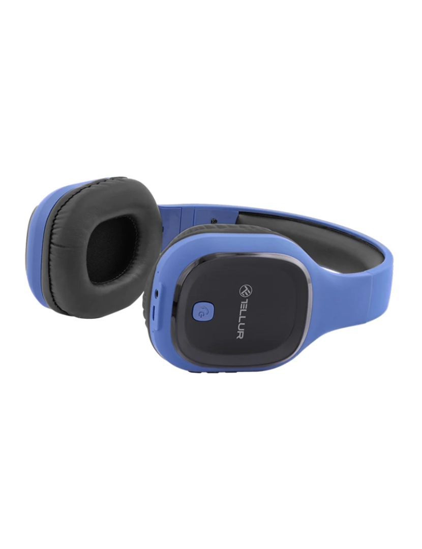 imagem de Auscultadores Bluetooth Over-Ear Tellur Pulse Azul1
