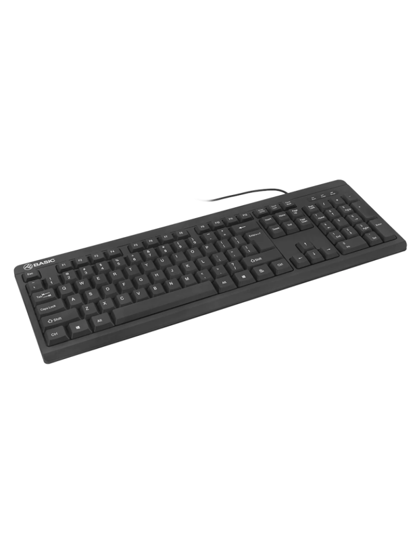 imagem de Teclado básico com fio Tellur, EUA, USB, preto2