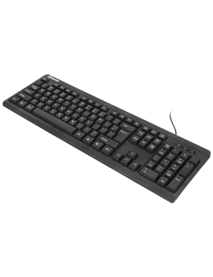 imagem de Teclado básico com fio Tellur, EUA, USB, preto3