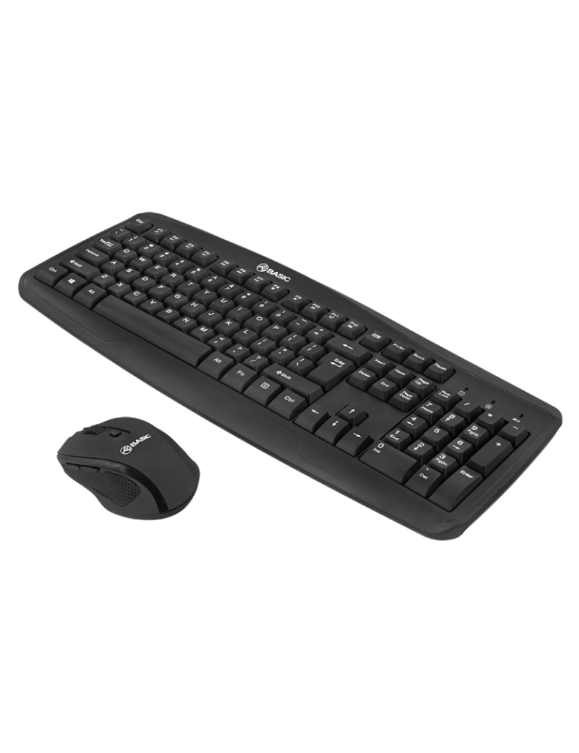 Tellur - Kit básico de teclado e mouse sem fio Tellur, preto