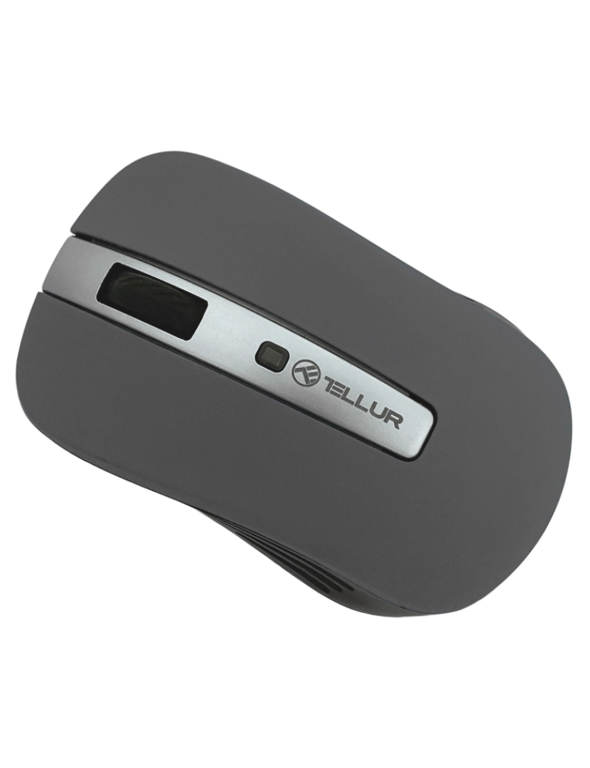 Tellur - Mouse sem fio básico Tellur, LED, cinza escuro