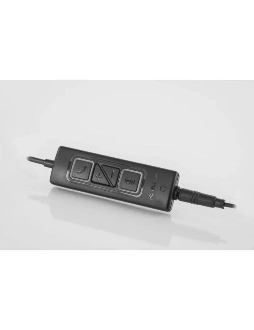 imagem de Auscultadores Tellur Voice 420 para Call Center com Fio Binaural Usb Jack 3 5 Mm Preto3