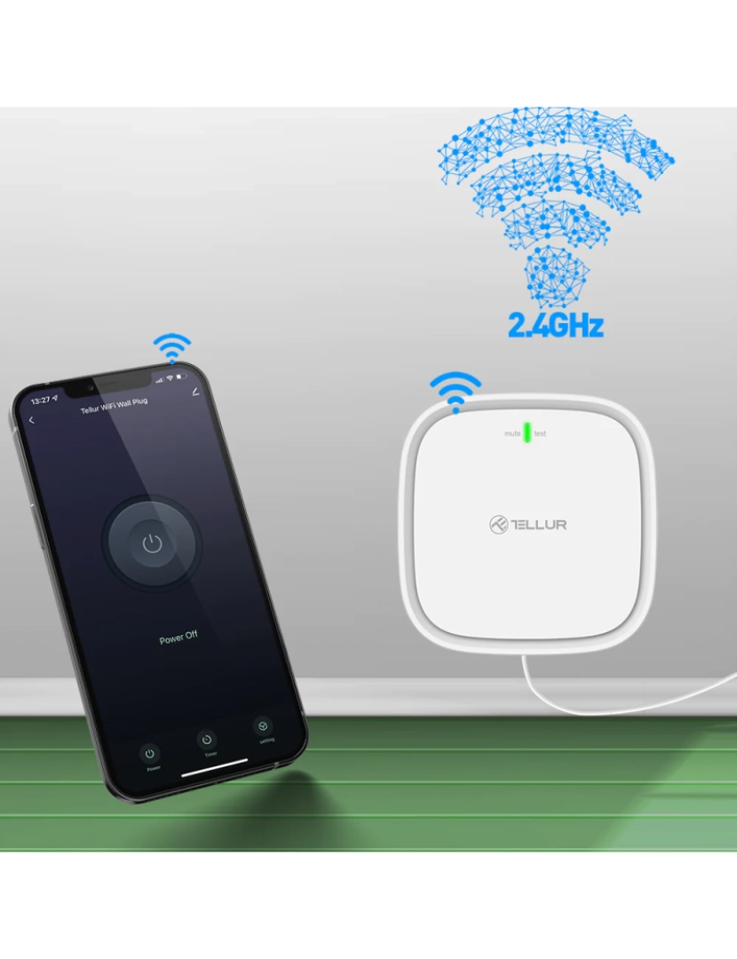imagem de Sensor de Gás Tellur Smart Wifi Dc12V 1A Branco2