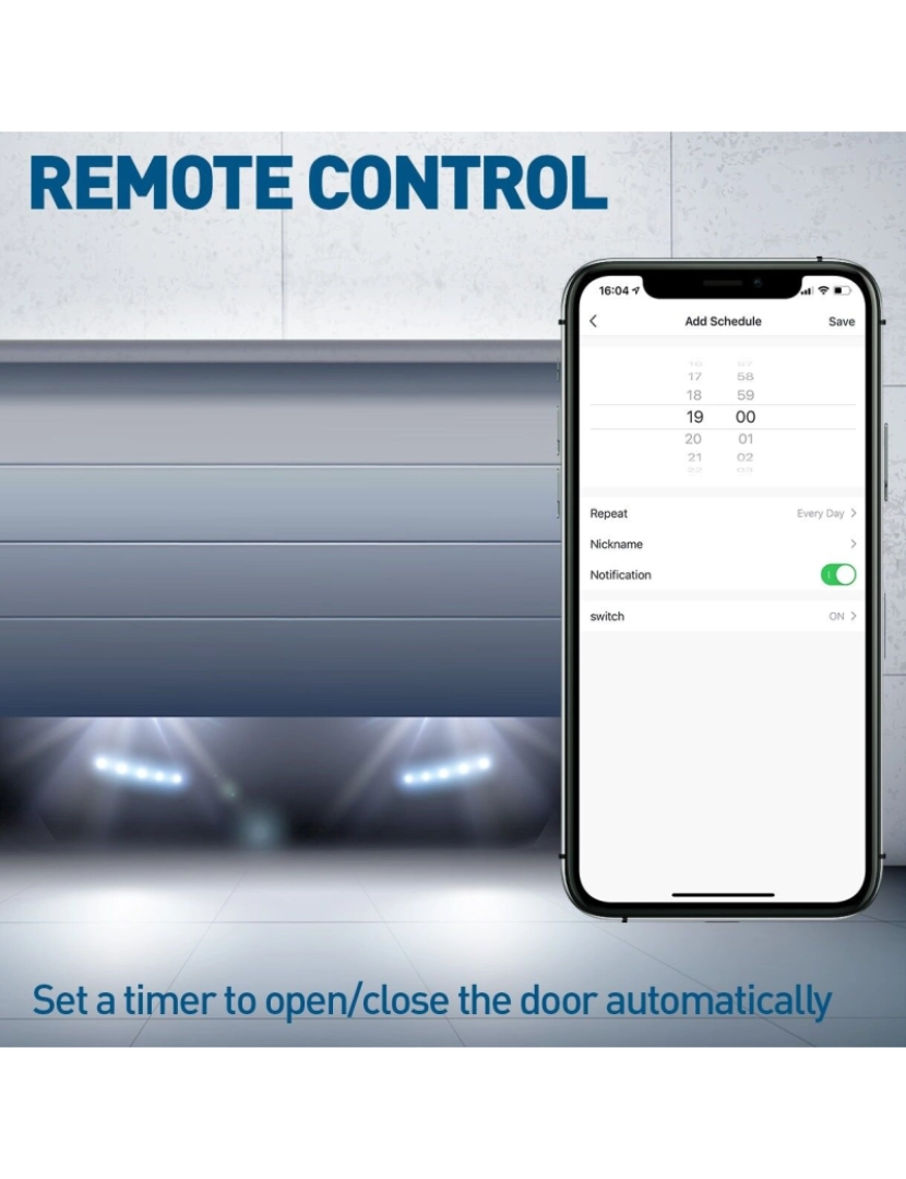 imagem de Kit de Controle de Porta de Garagem Tellur Smart Wifi Branco3