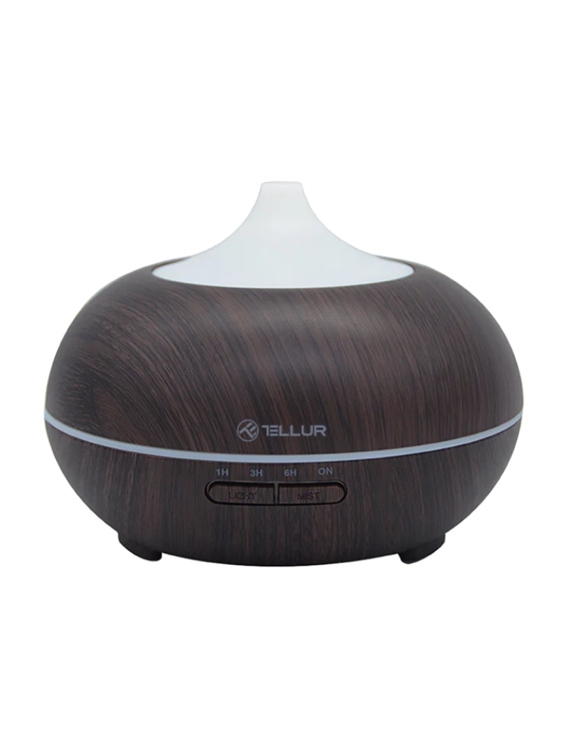 Tellur - Difusor de Aromas Tellur Smart Wifi 300Ml Led Castanho Escuro