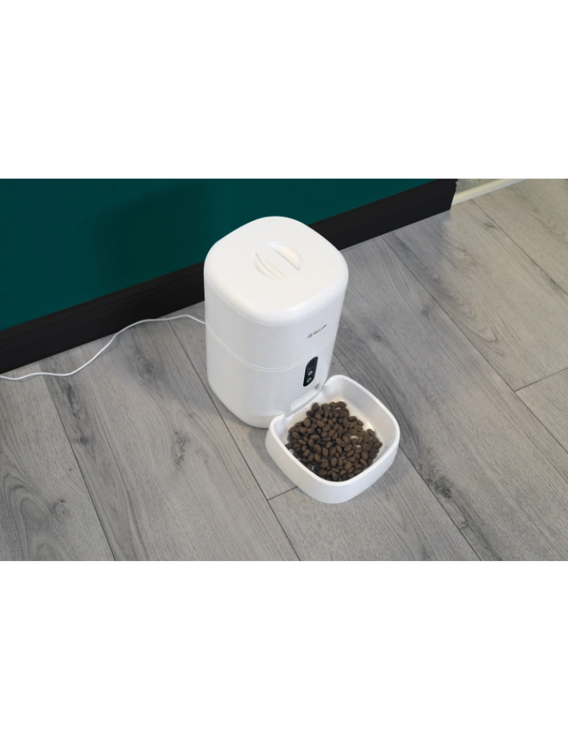 imagem de Alimentador para Animais de Estimação Tellur Smart Wifi Câmera Ultrahd 4L Branco2