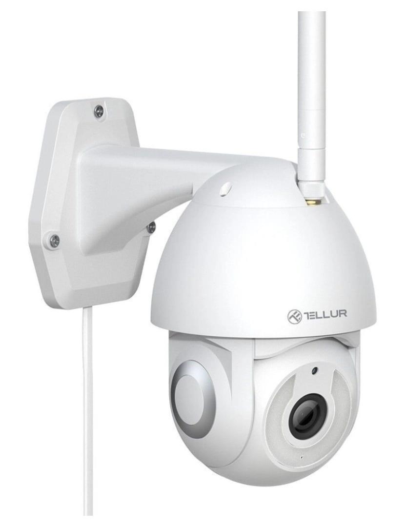 imagem de Tellur Smart Wifi Outdoor Camera 3Mp Ultrahd Autotracking Ptz Branco1
