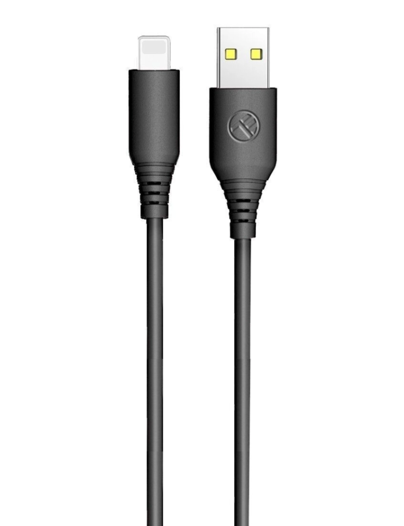 imagem de TELLUR Silicone Cabo de Dados Usb para Lightning 3A 1M Preto1