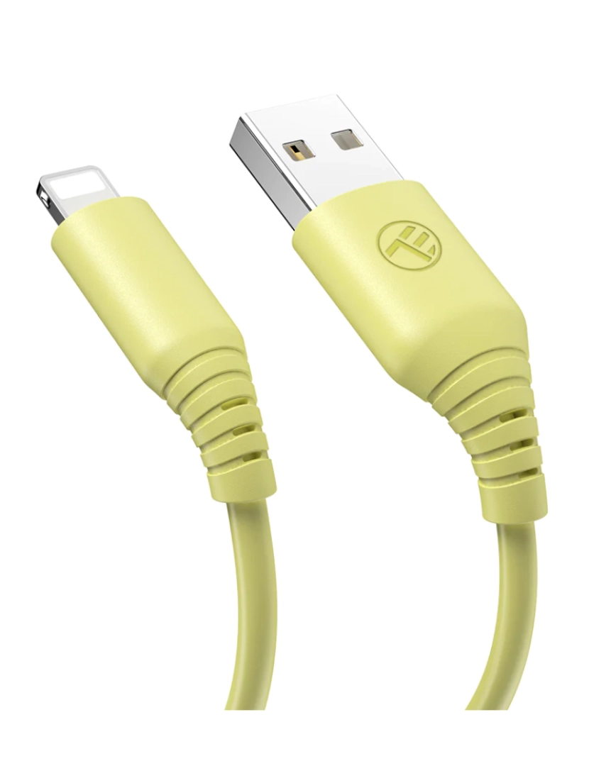 imagem de TELLUR Silicone Data Cable Usb To Lightning 3A 1M Rosa1