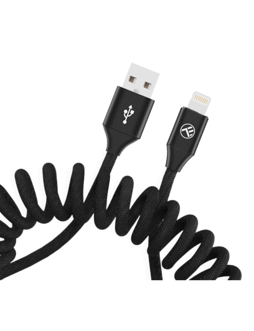 Tellur - Cabo de Dados Extensível TELLUR Usb para Lightning 3A 1,8 M Preto